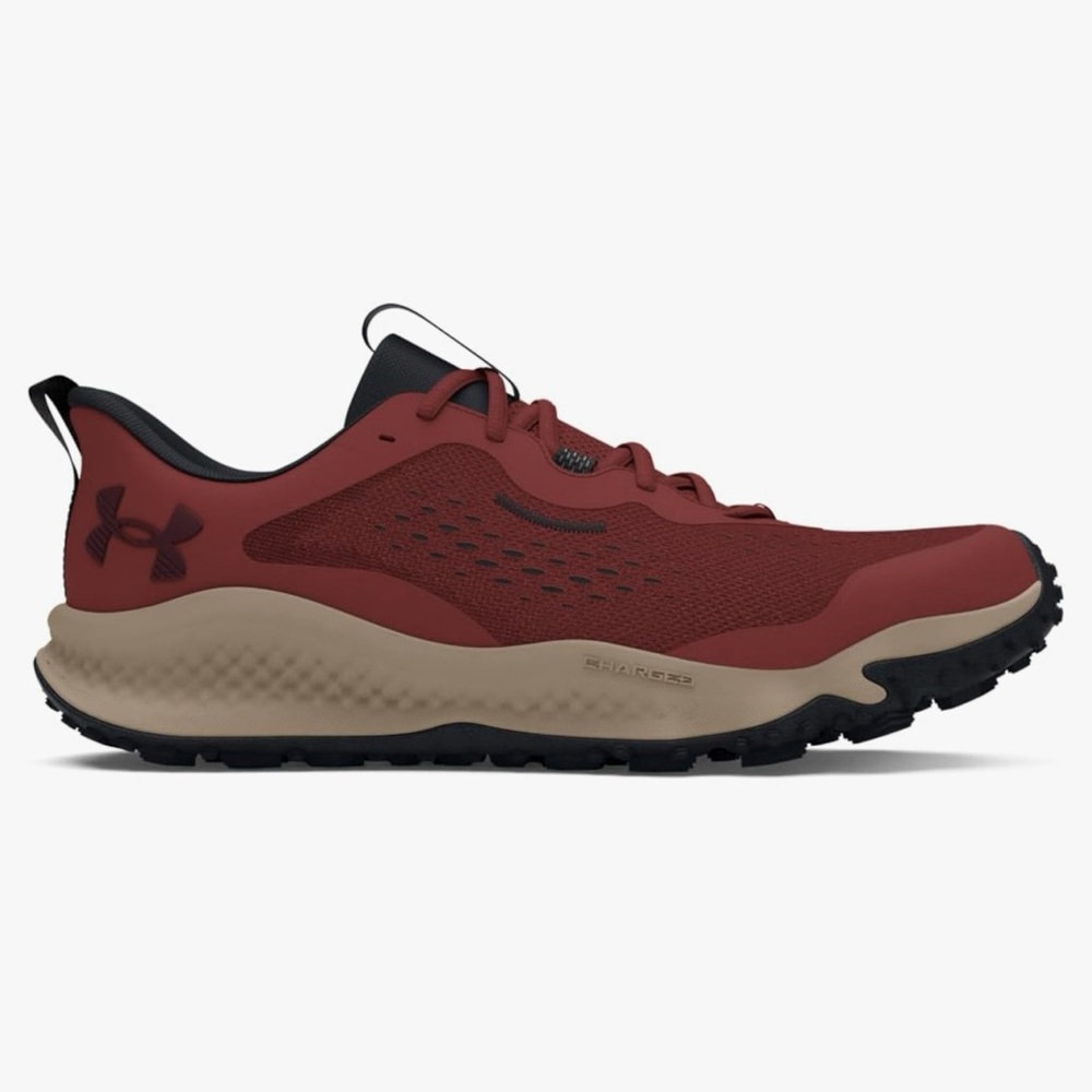 NEW Men’s Under Armour Charged Maven Trail Running Shoes, Red Taupe, Size 11.5